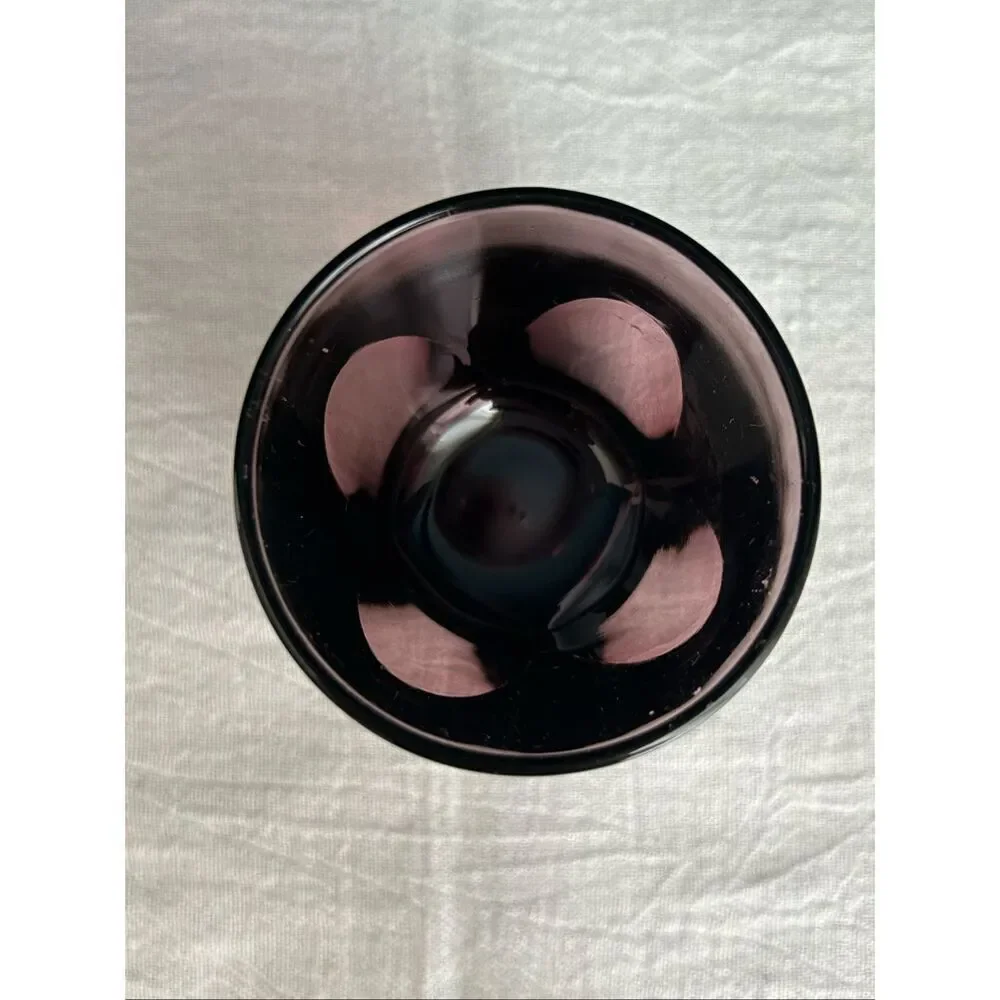 Hazel Atlas Moroccan Amethyst 4oz Flat Tumbler